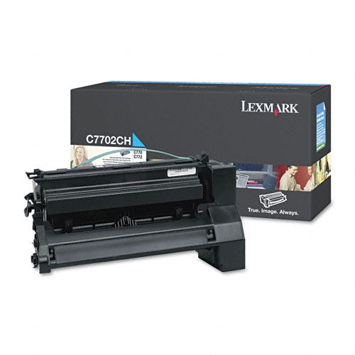 Lexmark C7702CH Cyan High Yield Toner Cartridge