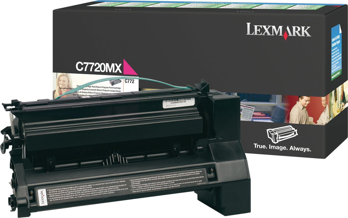 Lexmark C7720MX Magenta Extra High Yield Return Program Toner Cartridge