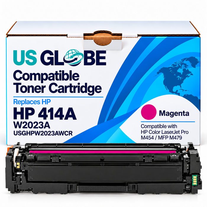 US Globe HP 414 (USGHPW2023AWCR) Magenta Compatible Non-OEM Toner Cartridge