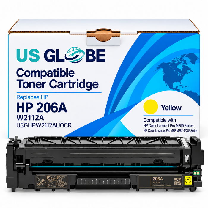 US Globe HP 206 (USGHPW2112AUOCR) Yellow Compatible Non-OEM Toner Cartridge