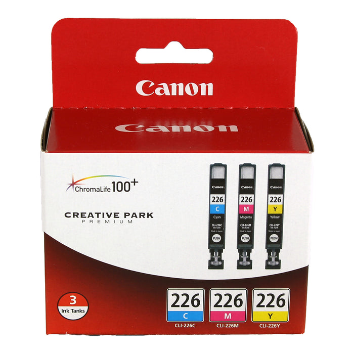 Canon 4547B005 CLI-226 CMY 3-Pack Original Ink Cartridges