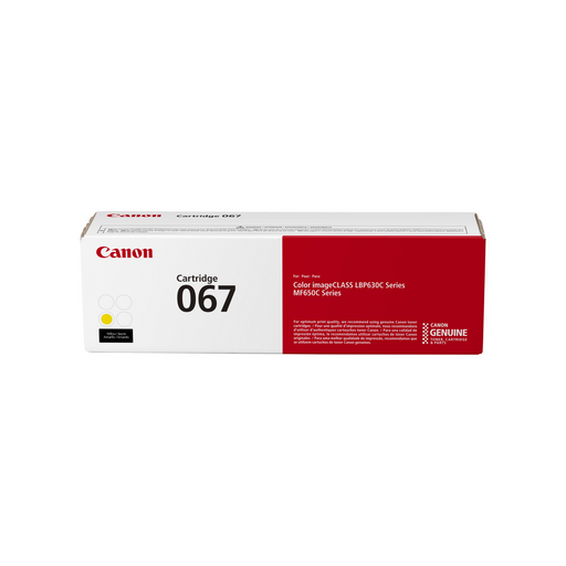 Canon 067 5099C001 yellow toner cartridge retail box