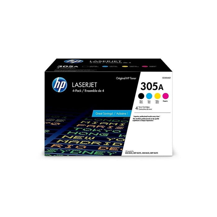 HP CE305AQ1 Cyan / Magenta / Yellow / Black Toner Cartridge