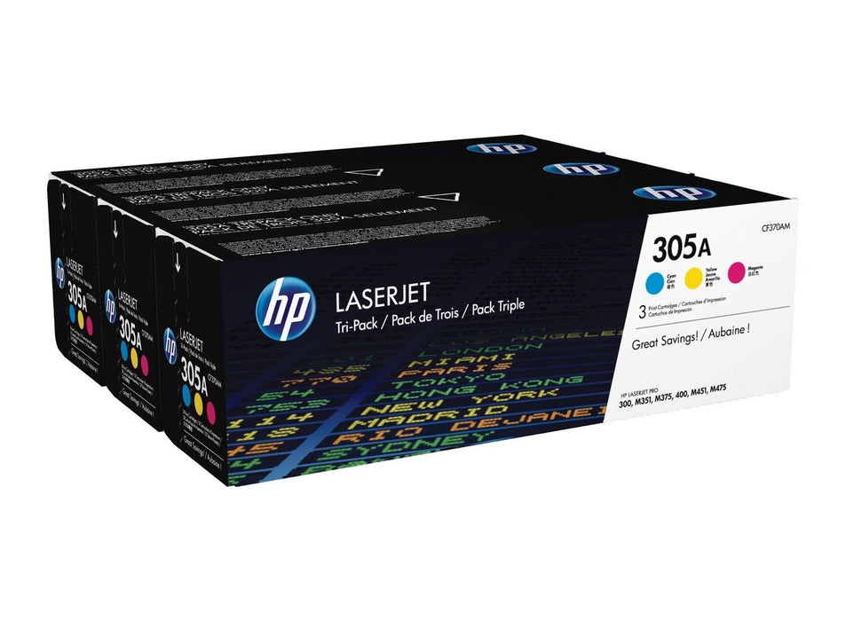 HP CF370AM Cyan / Magenta / Yellow Toner Cartridge