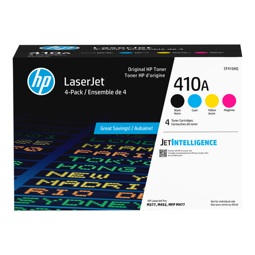 HP CF410AQ Standard Yield Black/Cyan/Magenta/Yellow Original OEM Toner Cartridge
