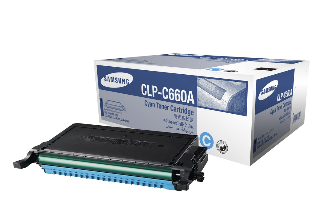Samsung CLP-C660A Cyan Toner Cartridge