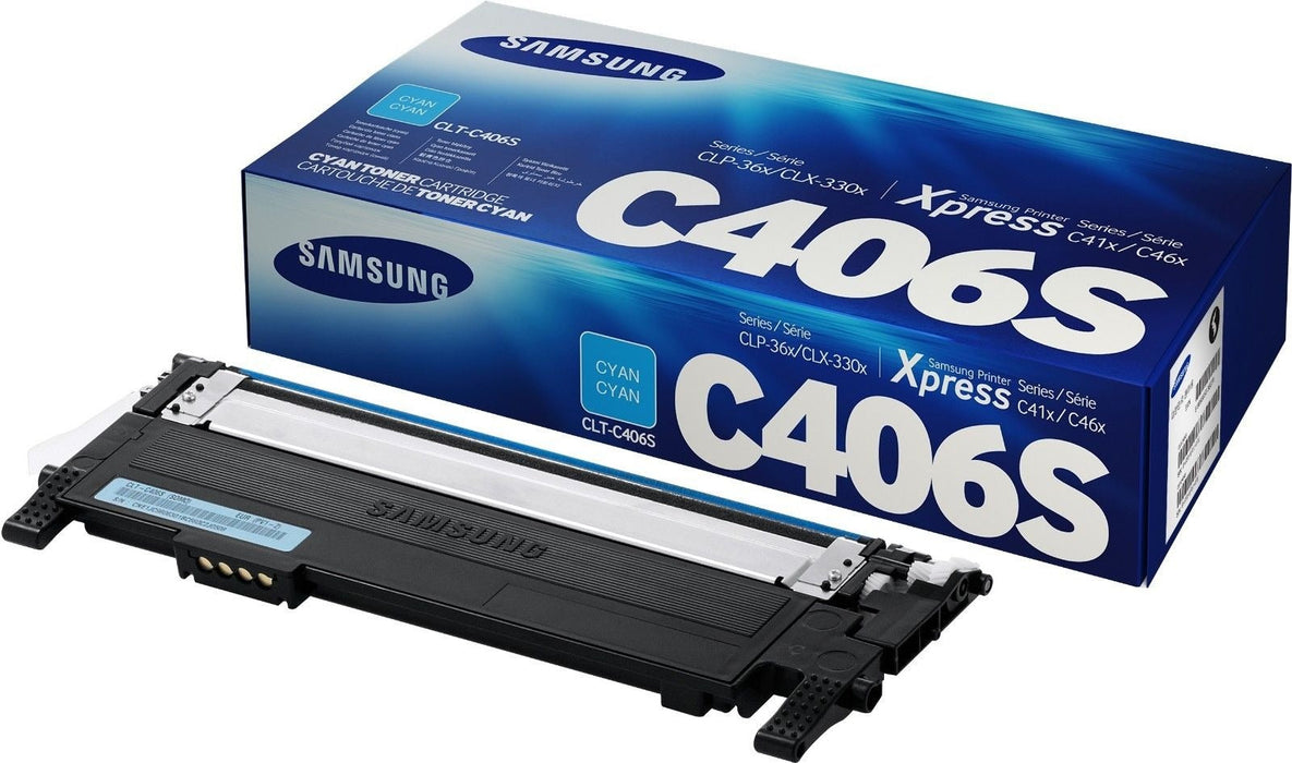 Samsung CLT-C406S Cyan Toner Cartridge