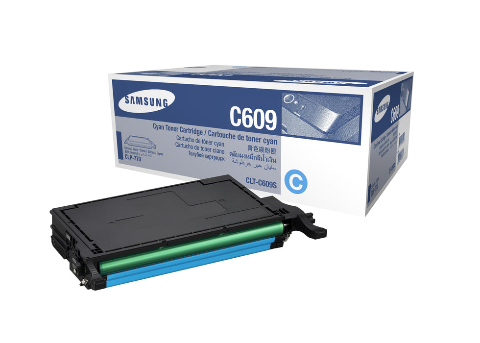 Samsung CLT-C609S Cyan Toner Cartridge