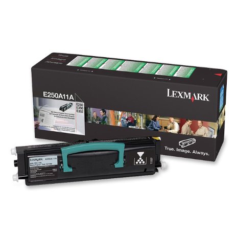 Lexmark E250A11A Black Return Program Toner Cartridge