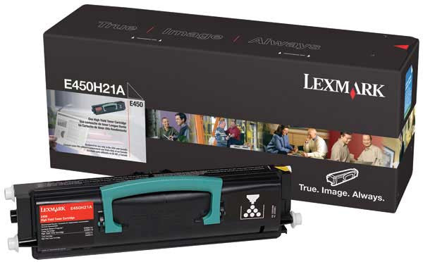 Lexmark E450H21A Black High Yield Toner Cartridge