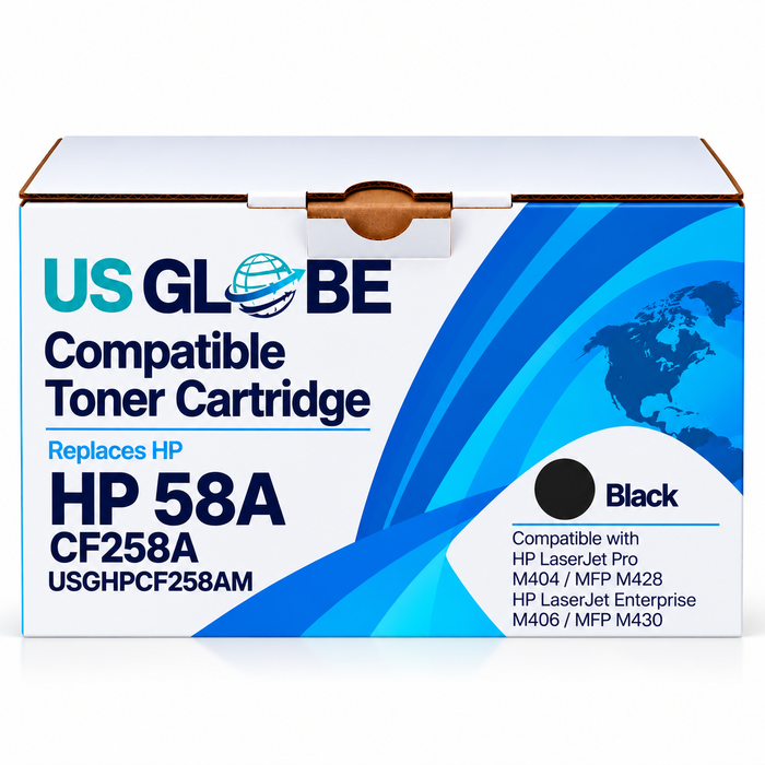 US Globe HP 58 (USGHPCF258AM) Black Compatible Non-OEM Toner Cartridge - Standard Yield