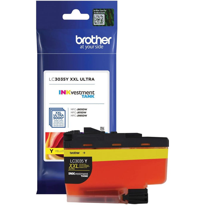 Brother LC3035Y Yellow Ultra High-Yield INKvestment Tank Original Ink Cartridge
