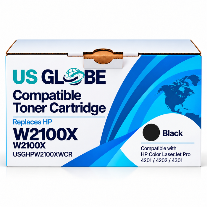 US Globe USGHPW2100XWCR Black Remanufactured Compatible Non-OEM Toner Cartridge - High Yield