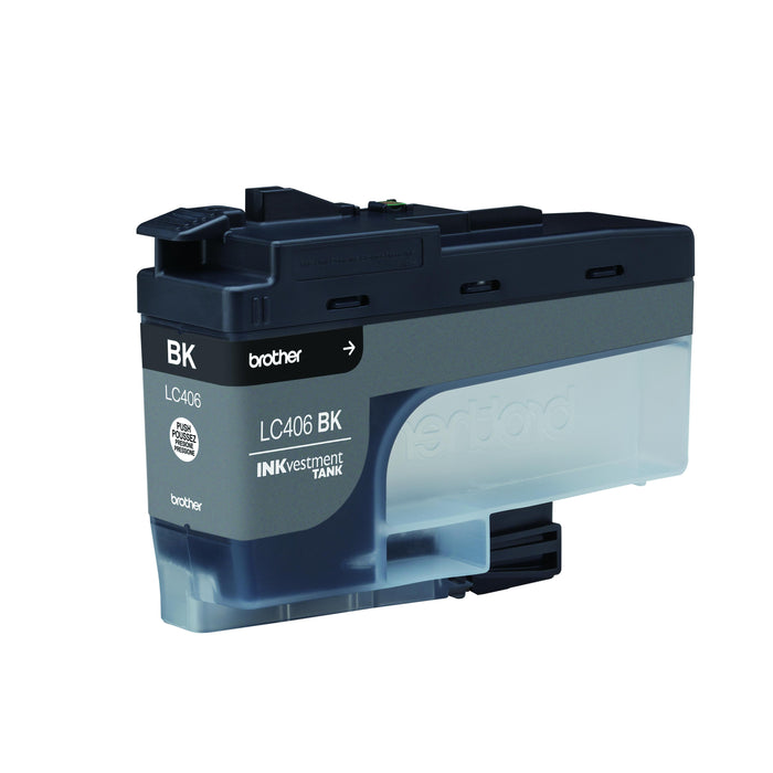 Brother LC406BKS Standard-Yield Black INKvestment Tank Ink Cartridge — 3,000 Pages