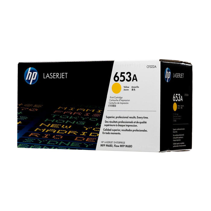 HP 653A CF322A Yellow Standard Yield Original LaserJet Toner Cartridge – 16,500 Pages