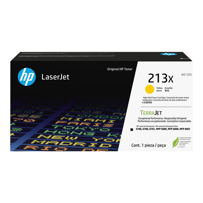 HP W2132X Yellow High Yield Original OEM Toner Cartridge