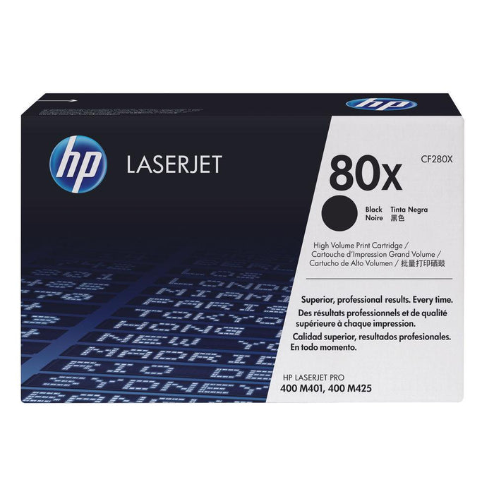 HP 80X CF280X Black High Yield Original LaserJet Toner Cartridge – 6,900 Pages