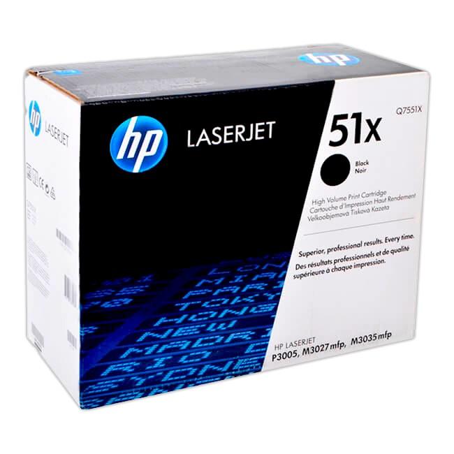 HP 51X Q7551X Black High-Yield Original Toner Cartridge - 13,000 pages (ISO/IEC 19752)