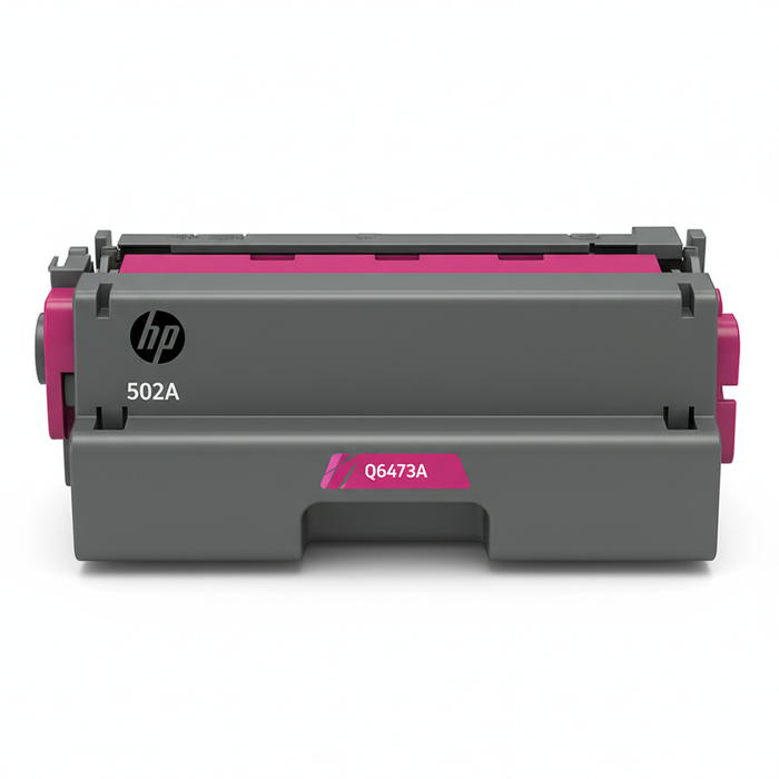HP 502A Q6473A Magenta Toner Cartridge front view
