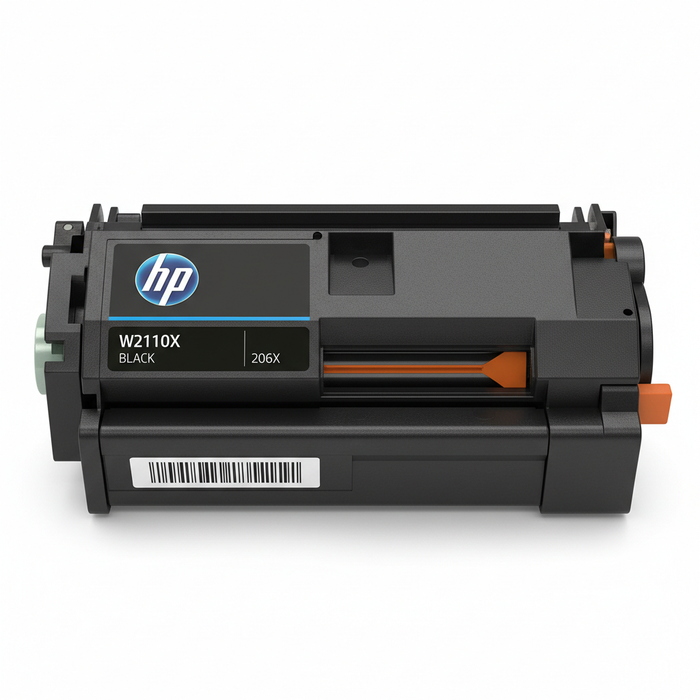 HP W2110X Black High Yield Toner Cartridge 206X front view