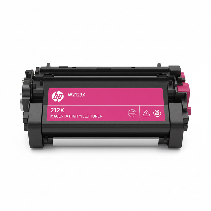 HP W2123X Magenta High Yield Toner Cartridge 212X front view