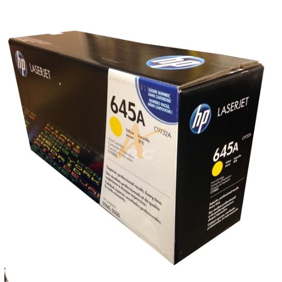 HP 645A C9732A Yellow Standard Yield Original LaserJet Toner Cartridge – 12,000 Pages