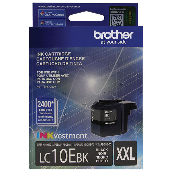 Brother LC10EBK Black High Yield Ink Cartridge