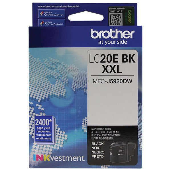 Brother LC20EBK Black Extra High Yield Ink Cartridge