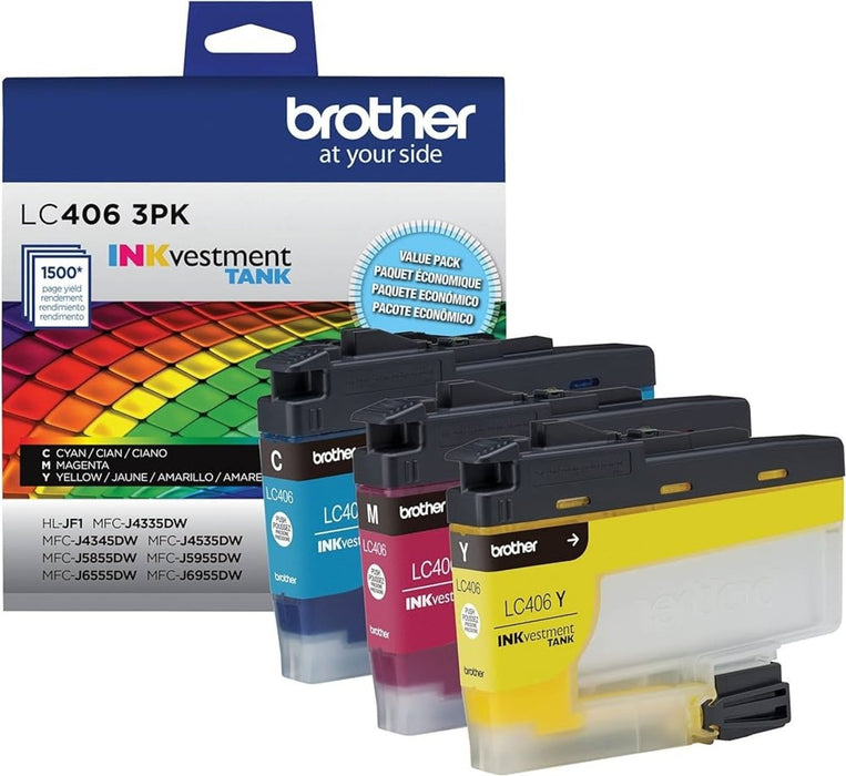 Brother LC4063PKS Cyan / Magenta / Yellow Ink Cartridge Combo Pack