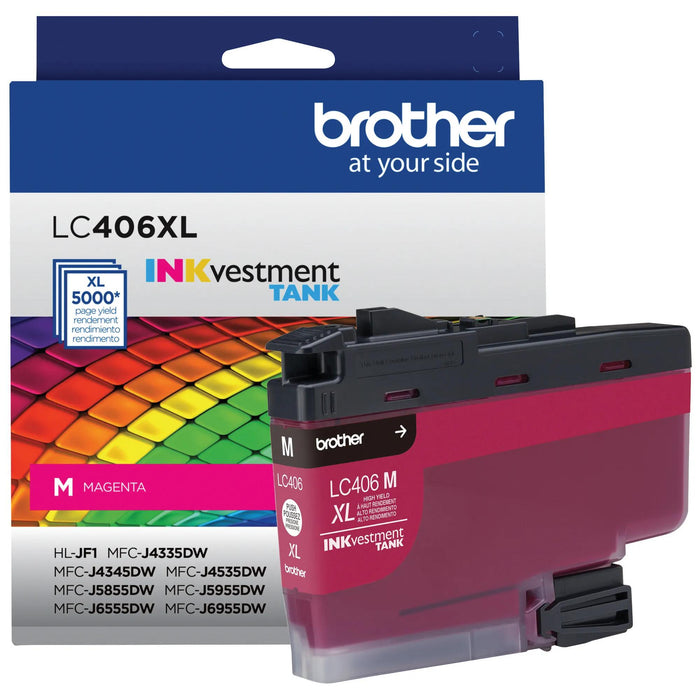 Brother LC406XLMS Magenta High Yield Original INKvestment Tank ink cartridge