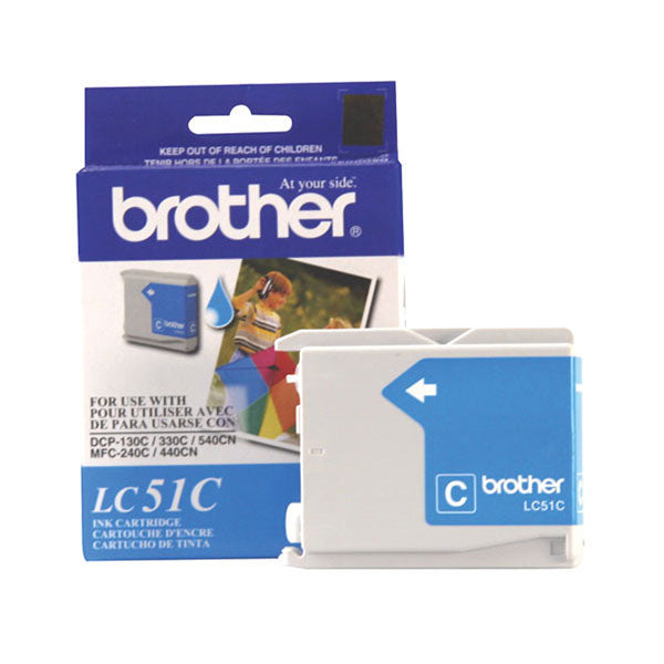 Brother LC51C Cyan Ink Cartridge