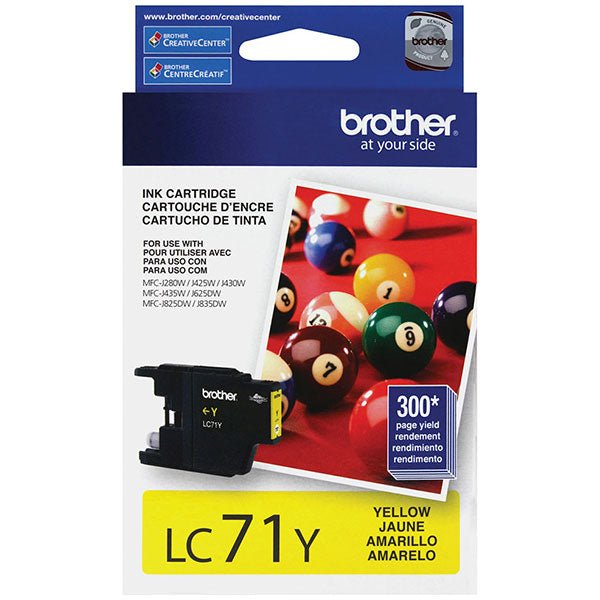 Brother LC71Y Yellow Ink Cartridge