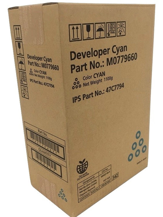 Ricoh M077-9660 Cyan Developer