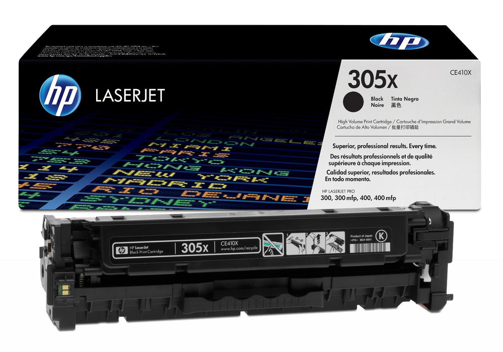 HP 305X CE410X Black High Yield Original LaserJet Toner Cartridge