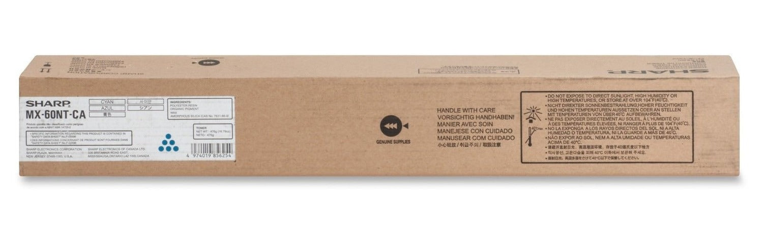 Sharp MX-60NTCA Cyan Toner Cartridge