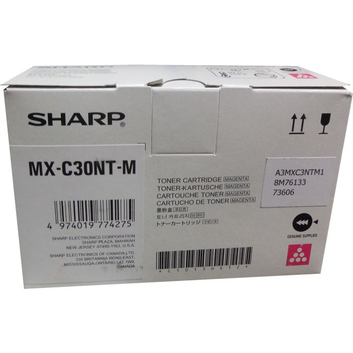 Sharp MX-C30NTM Magenta Toner Cartridge