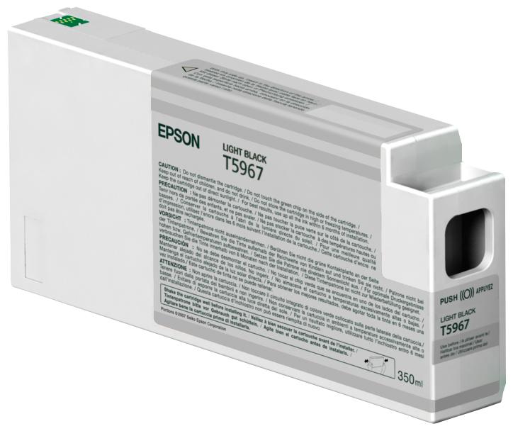 Epson T596700 T5967 Light Black UltraChrome HDR Ink Cartridge – 350 mL