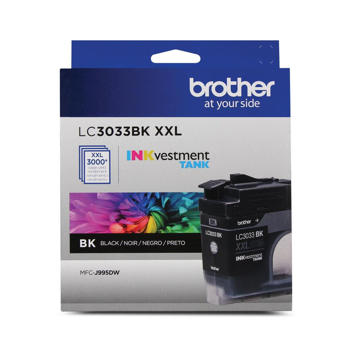 Brother LC3033BKS Black Super High-Yield INKvestment Tank Original Ink Cartridge