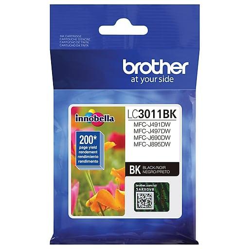 Brother LC3011BK Black Standard-Yield Original Ink Cartridge