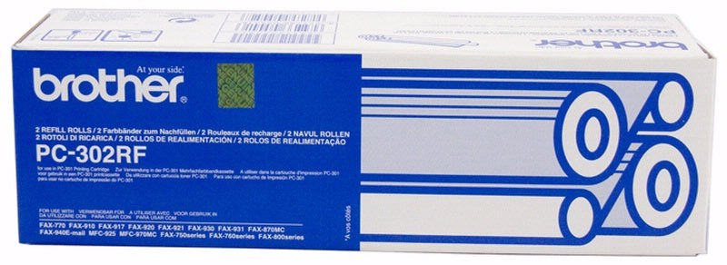 Brother PC-302RF Black Thermal Ribbon Refill