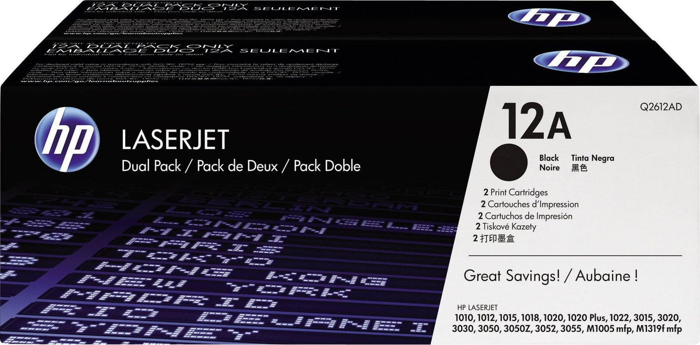 HP Q2612AD Black Toner Cartridge