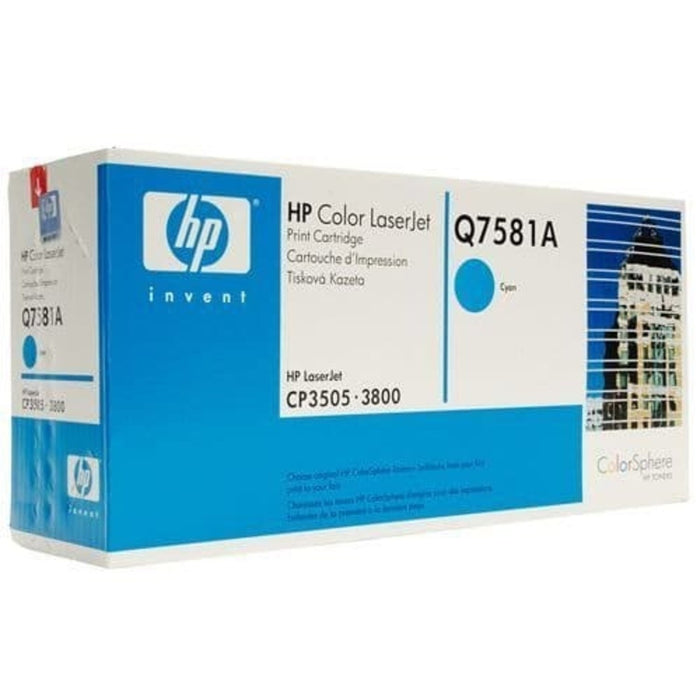 HP Q7581A Cyan Toner Cartridge