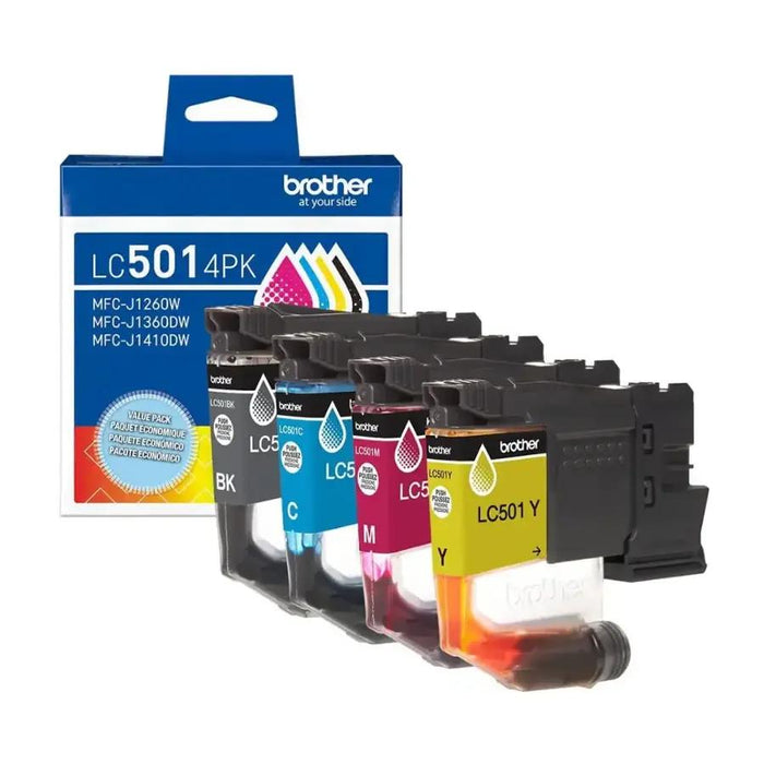 Brother LC5014PKS Standard-Yield Color Ink Cartridges 4-Pack — Black, Cyan, Magenta & Yellow