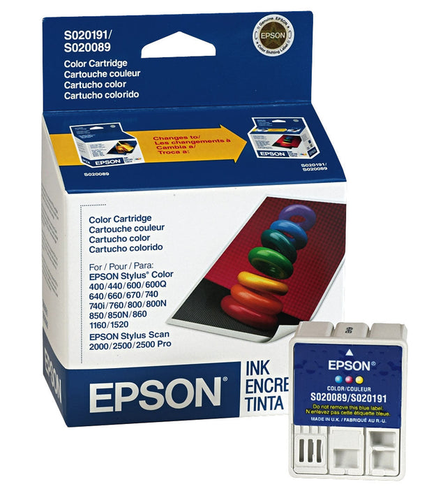 Epson S020191 Tri-Color Ink Cartridge