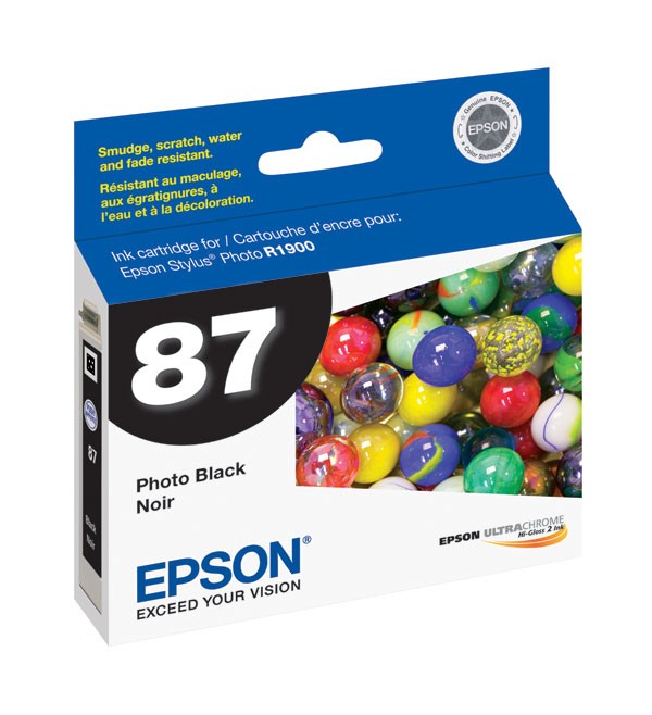 Epson T087120 Photo Black Ink Cartridge