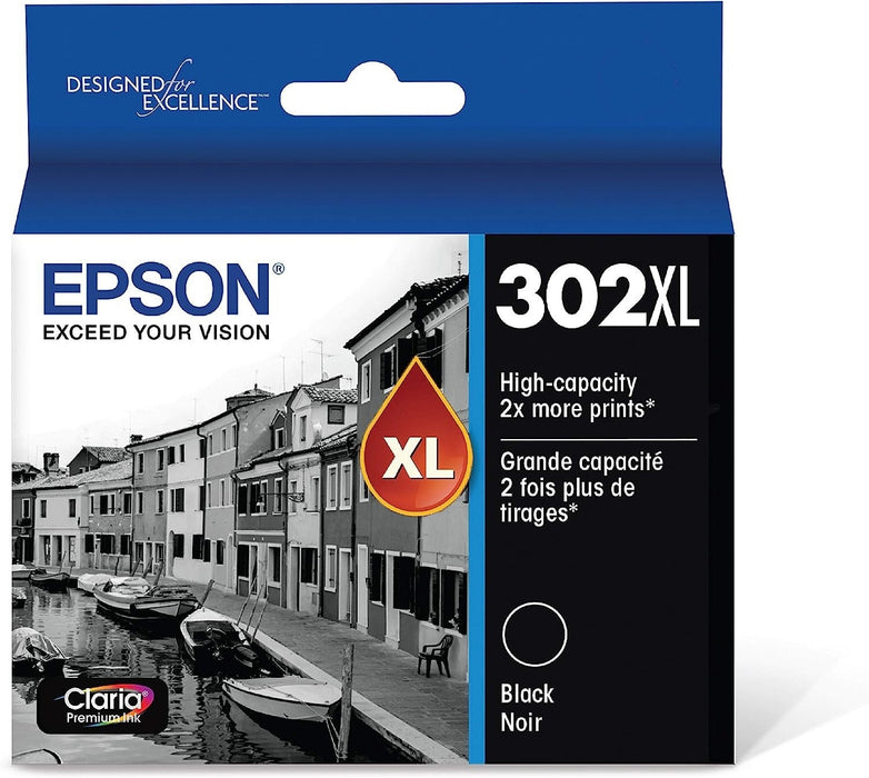Epson T302XL020-S Black High Yield Ink Cartridge
