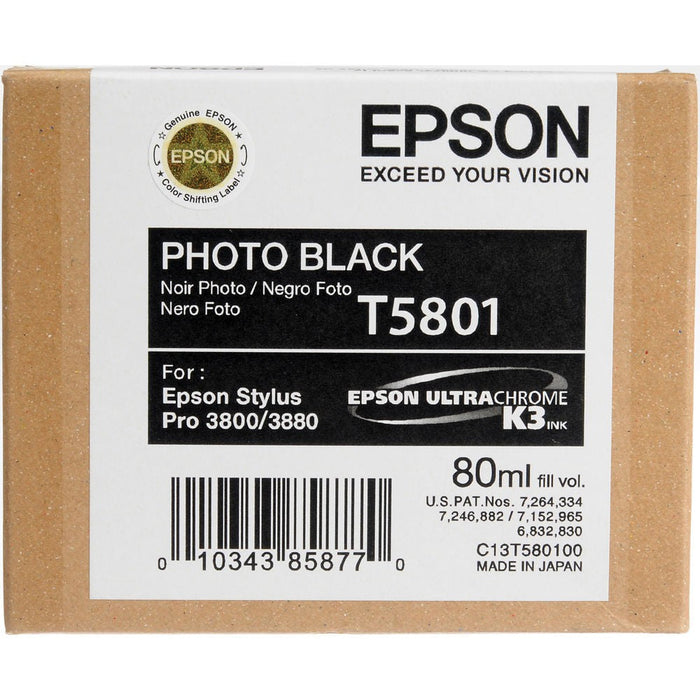 Epson T580100 Photo Black Ink Cartridge