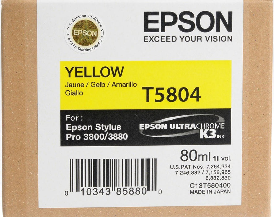 Epson T580400 Yellow Ink Cartridge