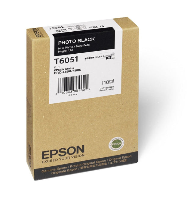 Epson T605100 Photo Black Ink Cartridge