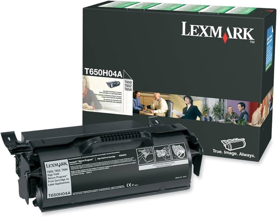 Lexmark T650H04A Black High Yield Return Program Toner Cartridge